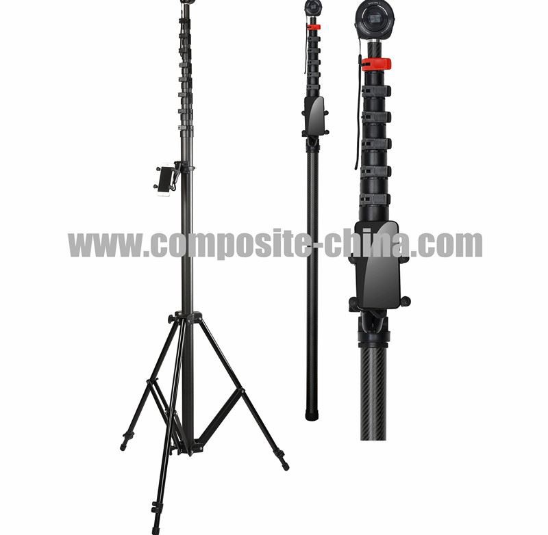 Carbon Fiber Photography Ncej Tag Nrho Nrog Load Sab saum toj 6KG, Ua Haujlwm...