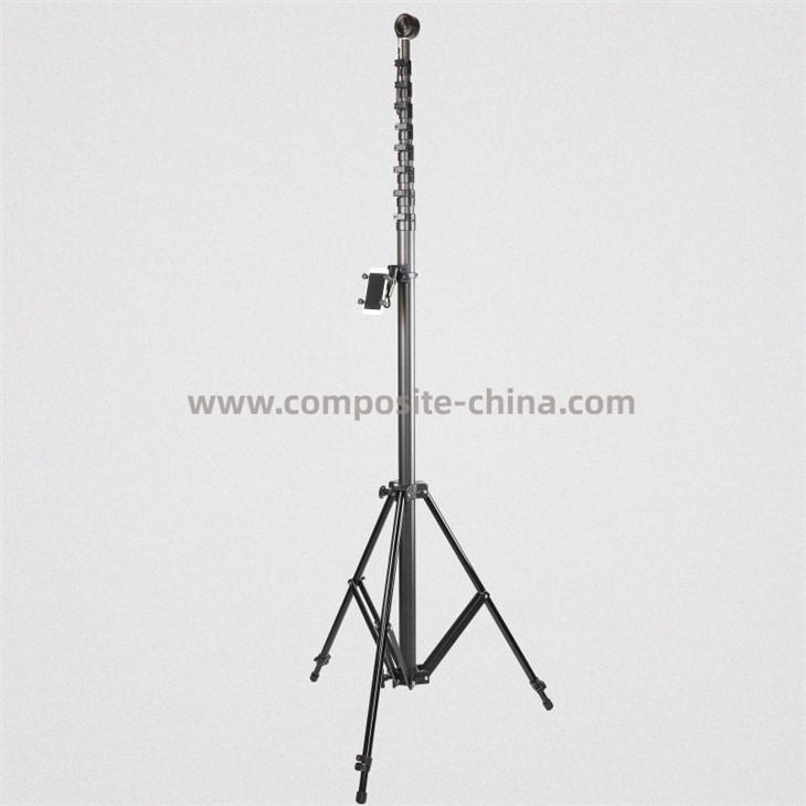 Carbon Fiber Telescopic Endzone Lub Koob Yees Duab Ncej System